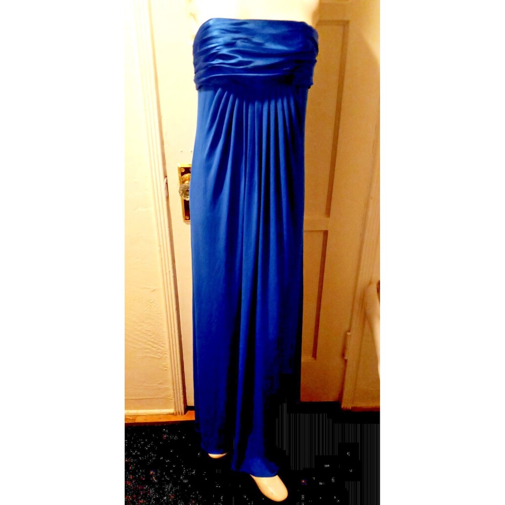 Davids Bridal Royal Blue Long Bridesmaid Dress Evening Gown